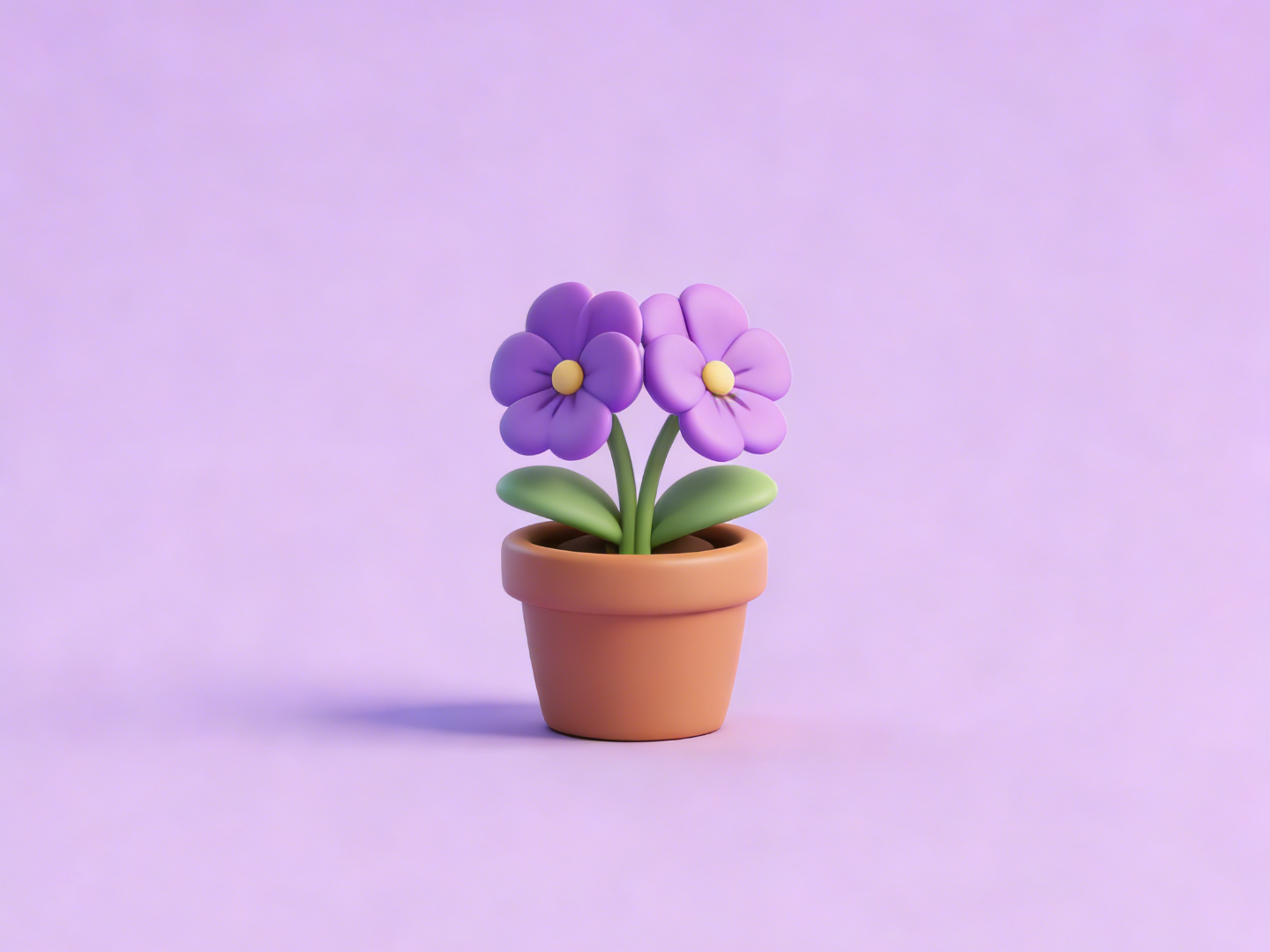 紫罗兰-微缩模型植物系列-儿童过家家涂色玩具