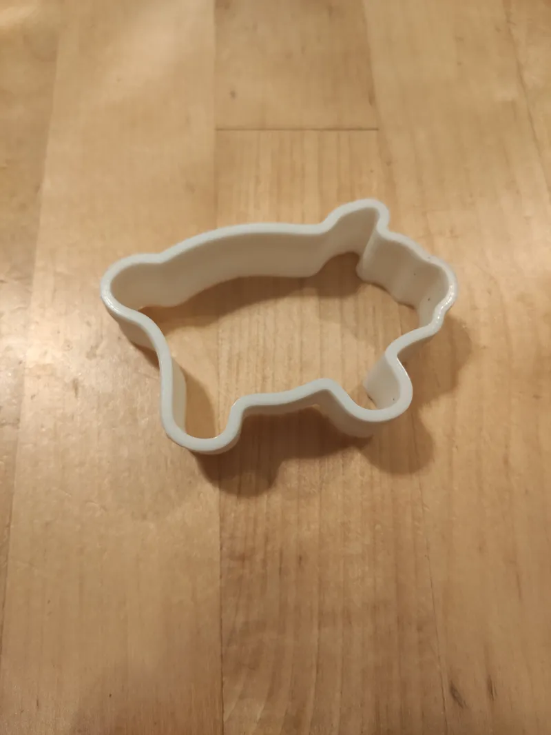 Pig cookie cutter