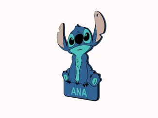 Stitch Keychain (name custom)