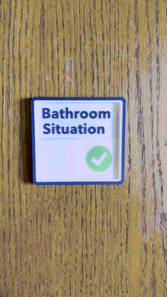 Bathroom Situation Sign - knowledge is power