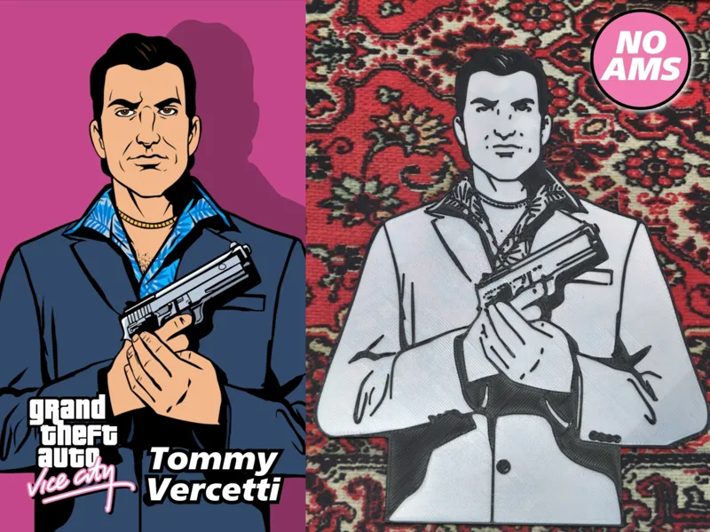 GTA Vice CIty Tommy Vercetti Lightbox