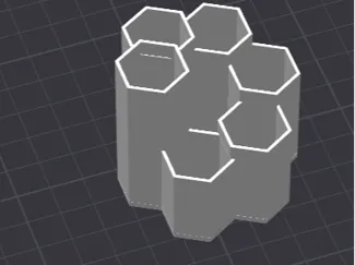 desk organizer hexagon
