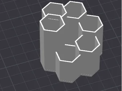 desk organizer hexagon