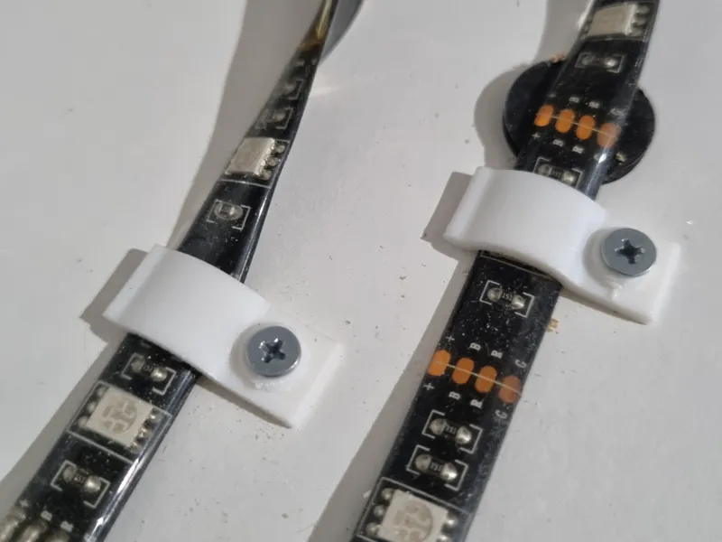 LED Strip Clips Round 10mm
