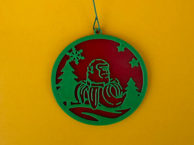 BRAIN ROT CHIMPANZINI BANANINI CHRISTMAS ORNAMENT