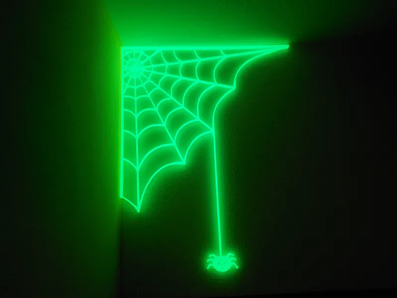 Spiderweb (Glow in the dark) corner decor
