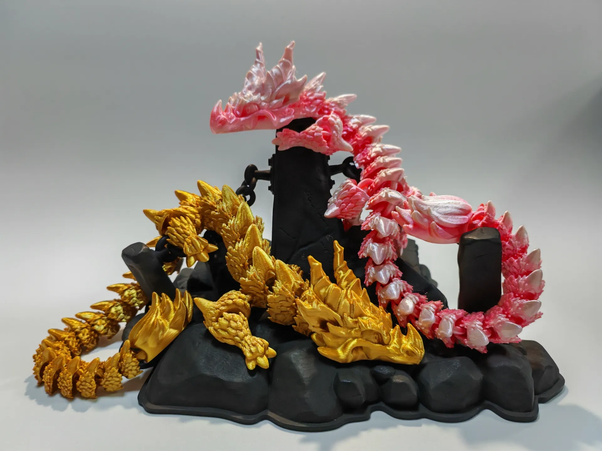 Miniatura 2 do modelo 3D 一体打印可动大脚鳞甲龙