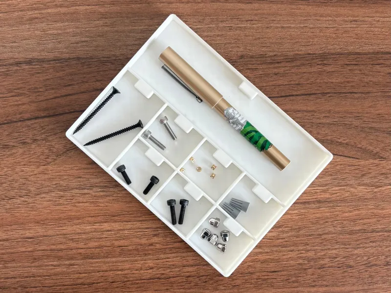 Stackable Magnetic Gridfinity Screw Tray