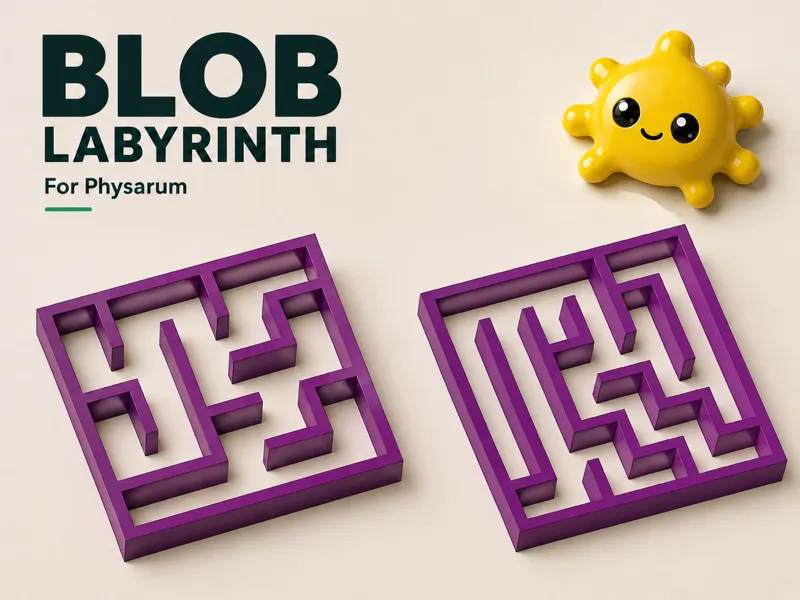 Labyrinthe pour BLOB Physarum Polycephalum