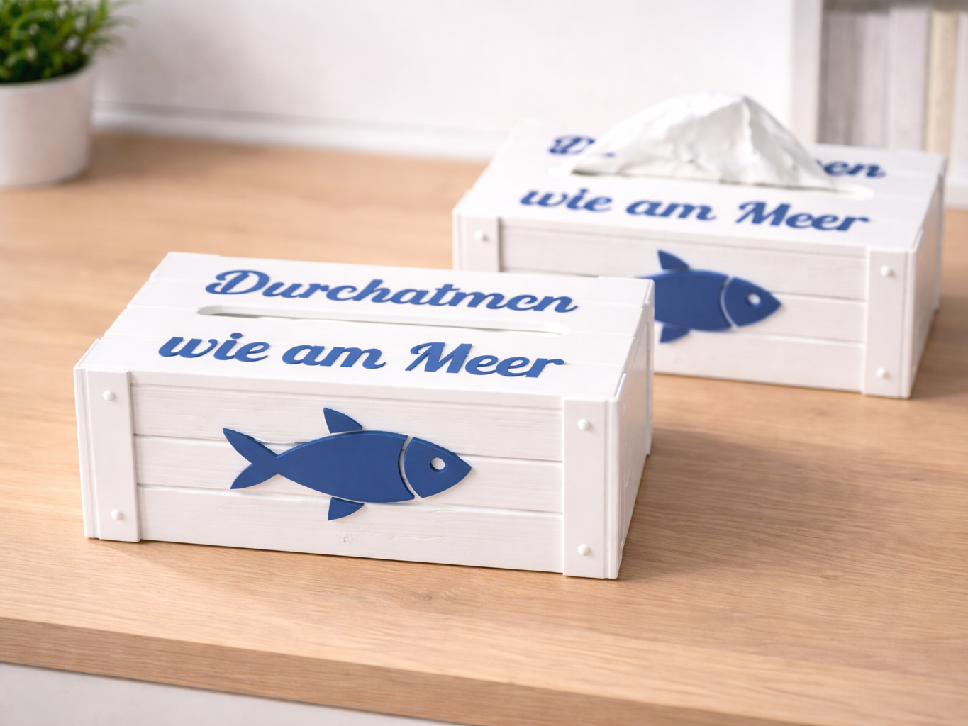 Küstenruhe – Maritime Kosmetiktuchbox