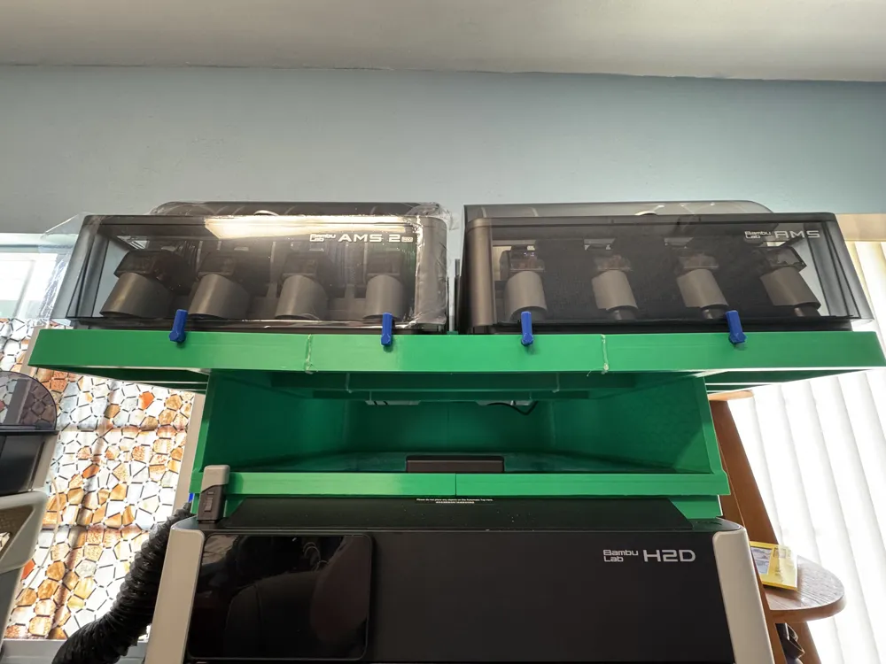 H2D Quadruple AMS Mega Riser by Vulcanoid MakerWorld: Download Free 3D ...