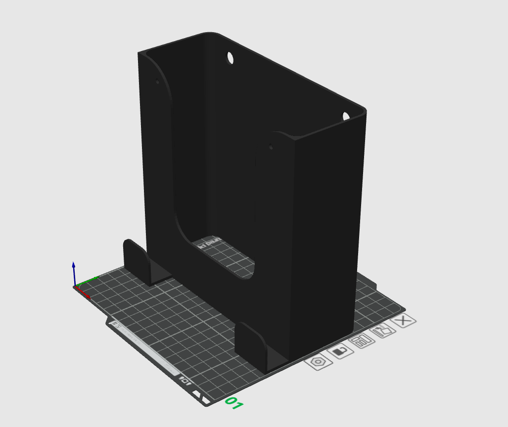 Miniatura 3 do modelo 3D Under-shelf Roll Holder