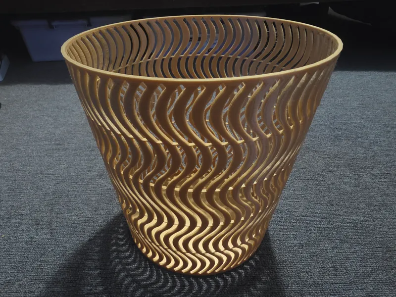 Wavy Grooved Bin / Basket