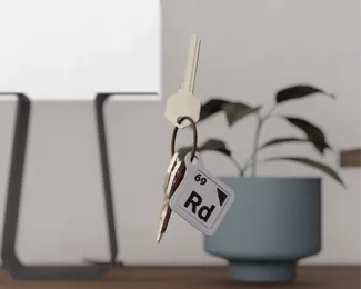 Keychain Personal Periodic Table Initial