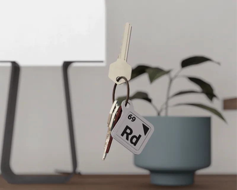 Keychain Personal Periodic Table Initial