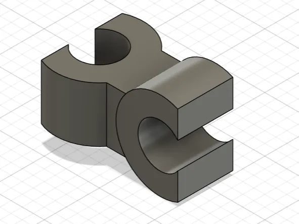 90 degree PTFE clip
