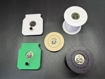 4L Dryer Box Lid with M6 Thread and Humidity Display + Expanded Bambu Spool Dryer Box with Humidity Display