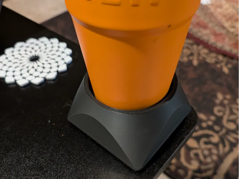 marble sample cupholder / coaster guard