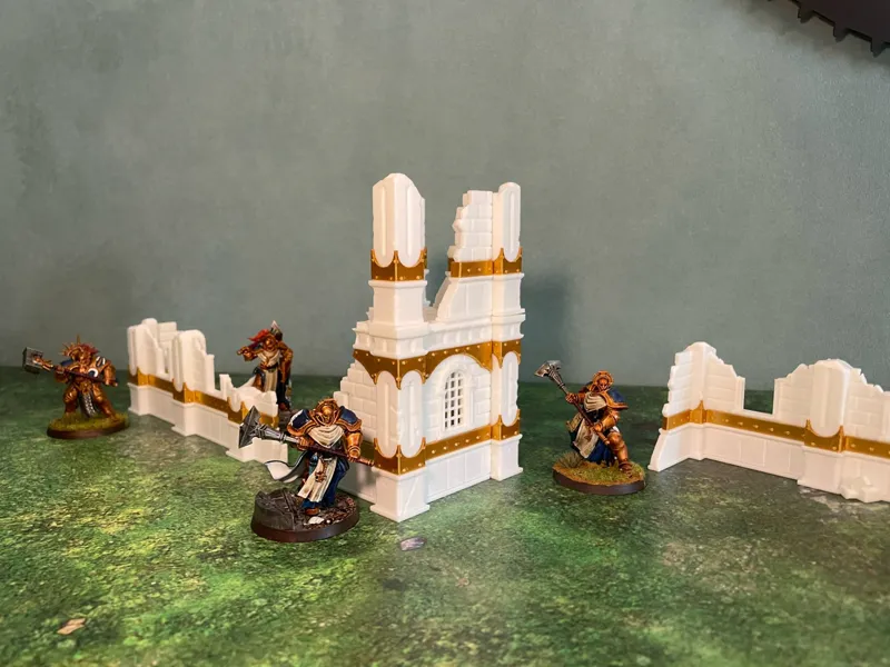 Wargame Fantasy - Dawnhammer Bastion Destroyed 