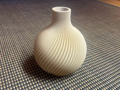 Vase spiralized form
