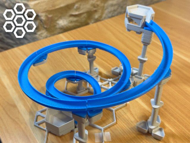 Atomic Hexfinity Curved Bridges - Graceful Arcs