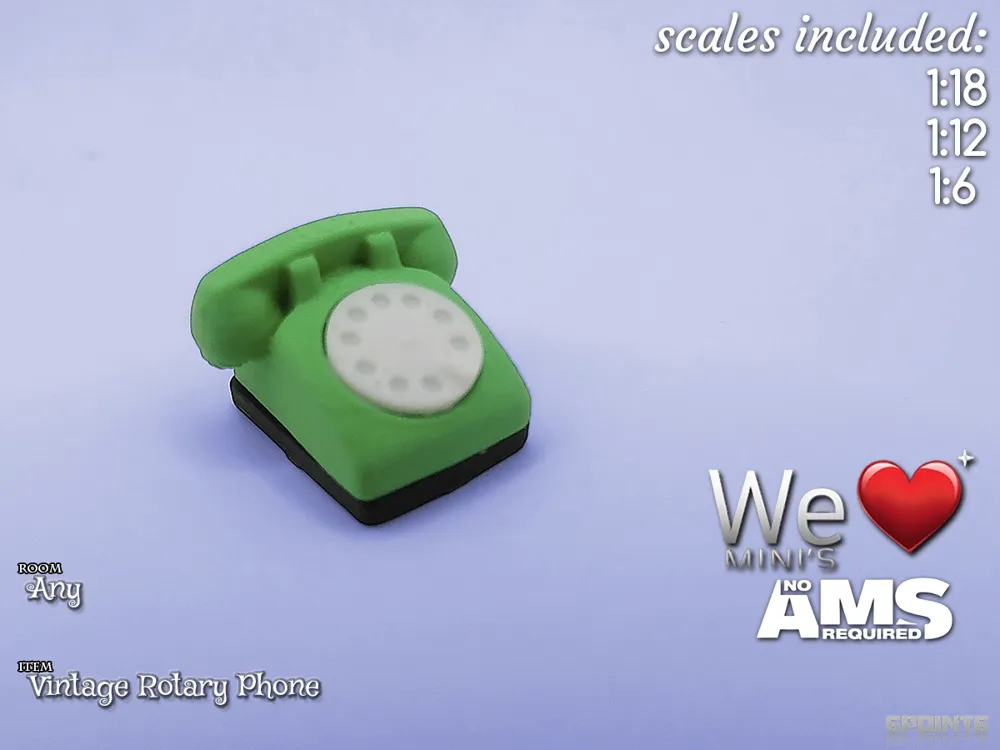 Accesorio para boquillas: WLM - Vintage Rotary Phone. Referencia del modelo original.