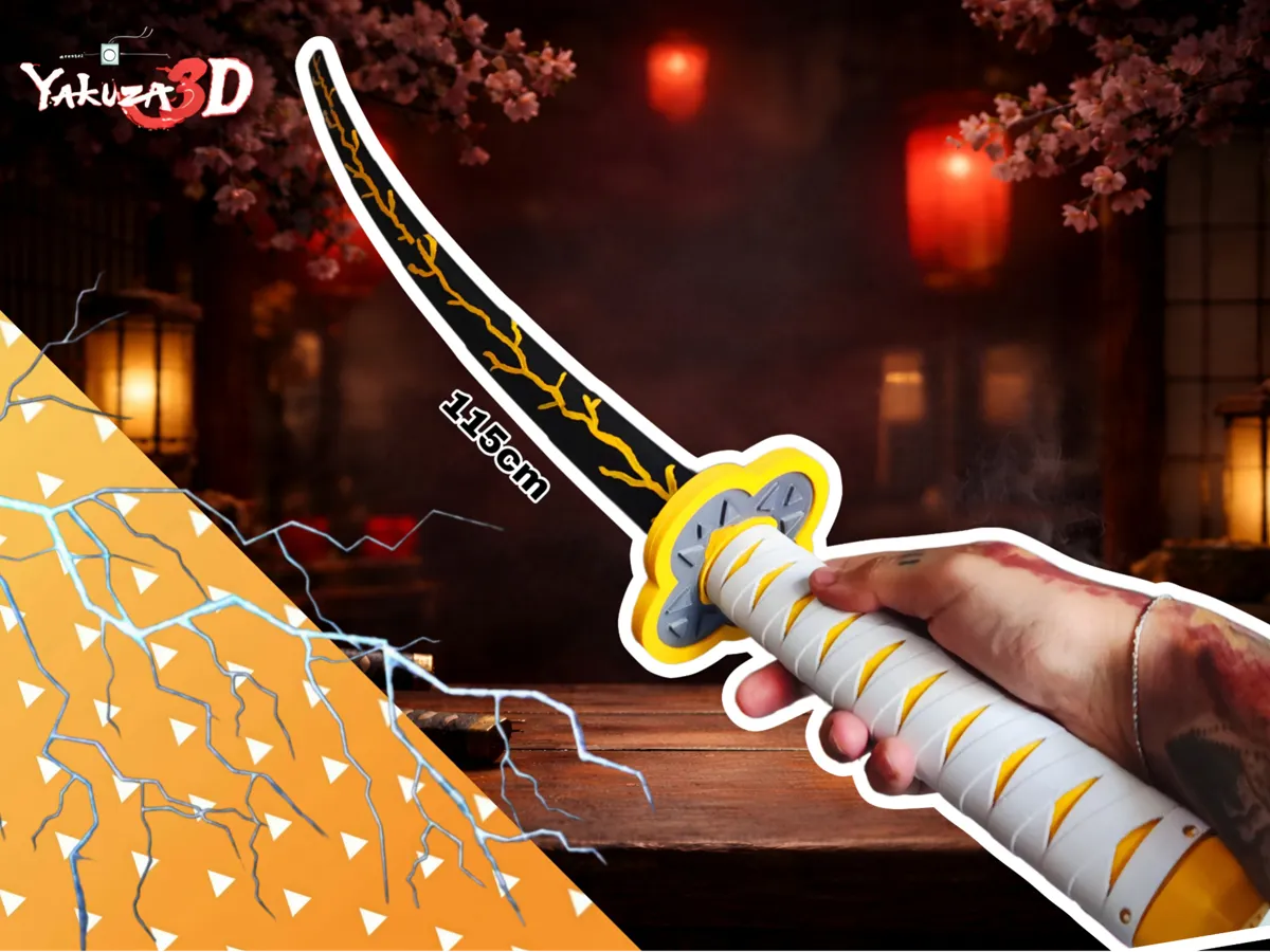ZENITSU Katana (Demon Slayer Kimetsu no Yaiba) – Kostenloses 3D ...