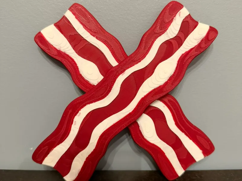 Bacon Strips in Cross/X Pattern