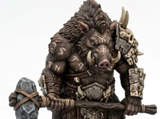 Chinese Boar Yao - Eastern Fantasy Miniature