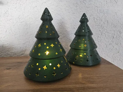 Christmas tree with Tealight view 4