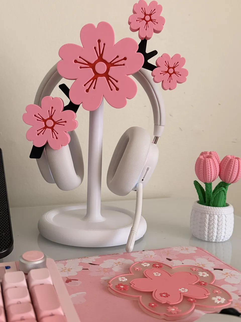 Sakura Cherry Blossom Headphone Stand view 2