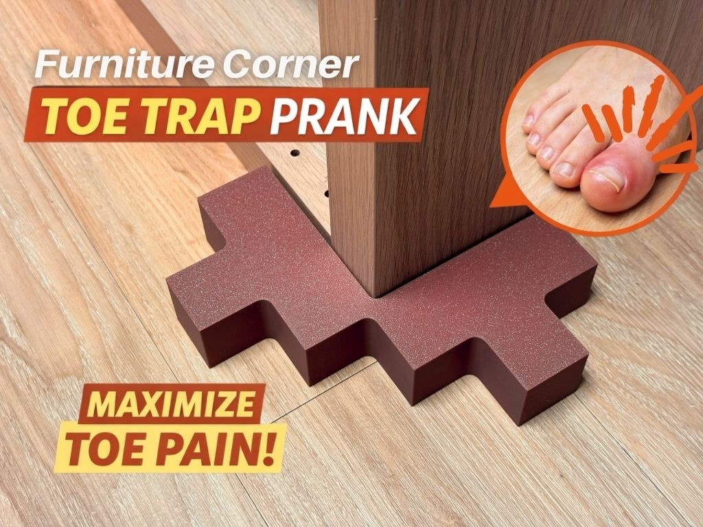 Furniture Corner Toe Trap Prank