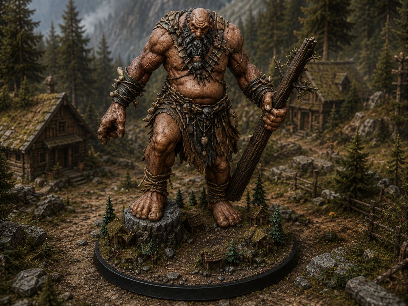 Giant with tree