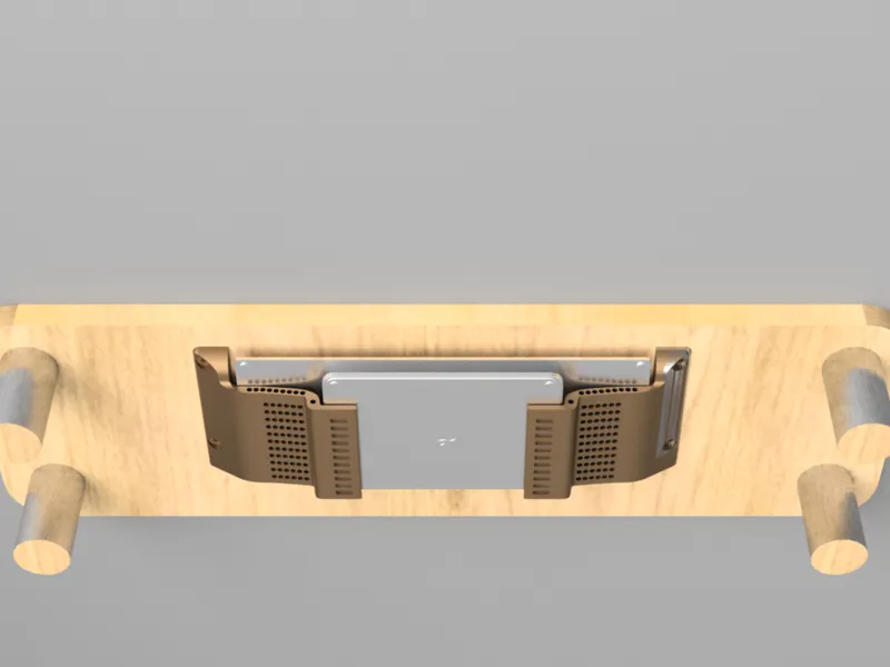 Invisible Magic Keyboard Trackpad underdesk holder