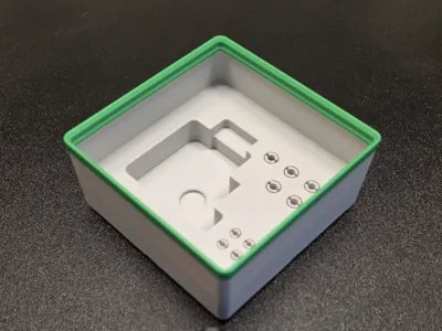 Gridfinity Box for Hardened Steel Extruder Unit