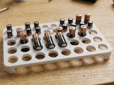 Super Light and Fast AAA and AA Battery Organizer