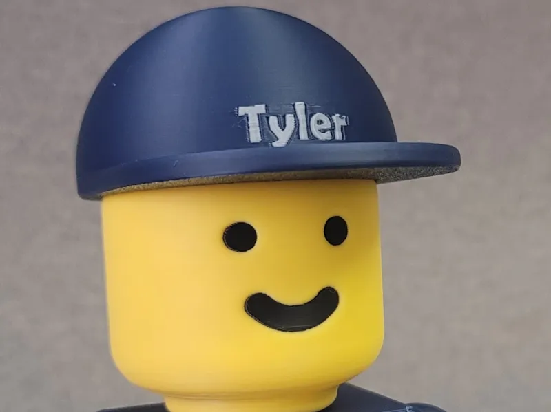 Flat Bill Hat for 5x Brick Man Figures