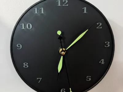 Simple glow in the dark Wall Clock