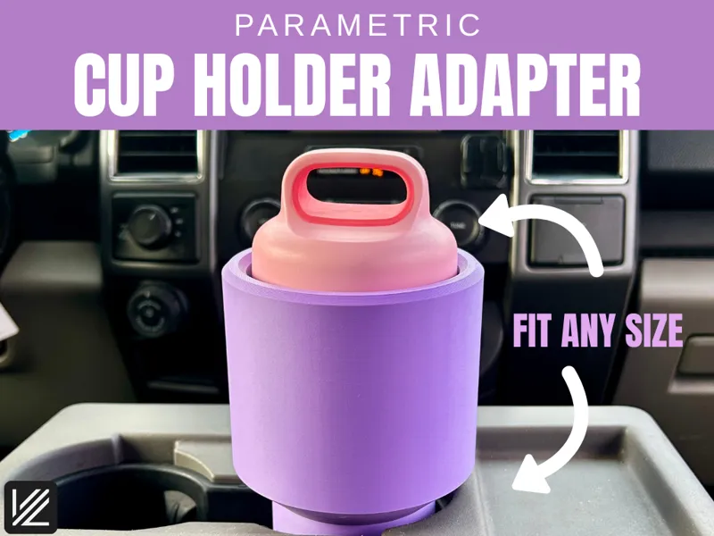 Parametric Cup Holder Adaptor