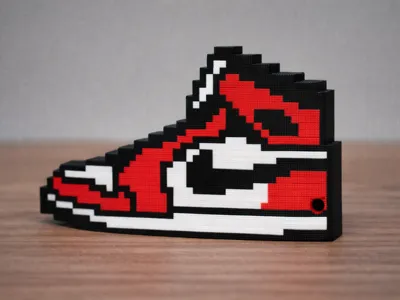 Pixel Sneaker-nike keychain