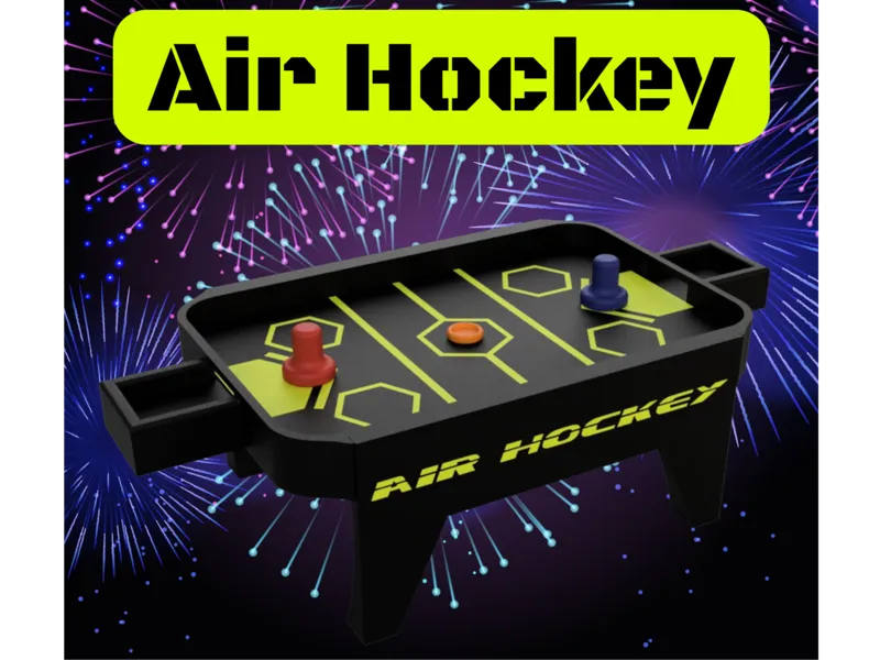 Air Hockey - The Ultimate Compact Tabletop Game!