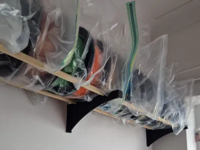 Modular Wall-Mounted Filament Spool Rack