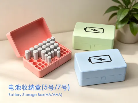 Modelo para impresión 3D: 电池收纳盒（5号/7号） — referencia de MakerWorld