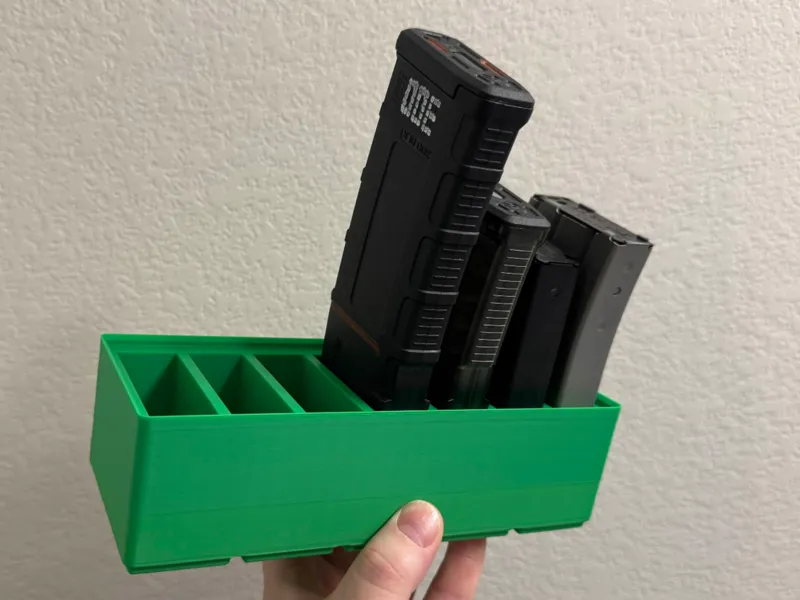 Gridfinity Magazine Holder for AR-style magazines