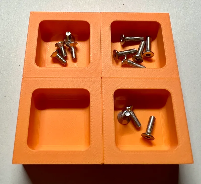 Magnetic screw trays
