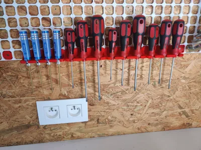 Opengrid screwdriver holders