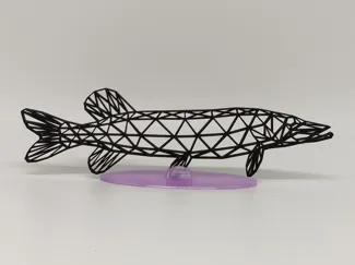 Wandbild Hecht Pike 