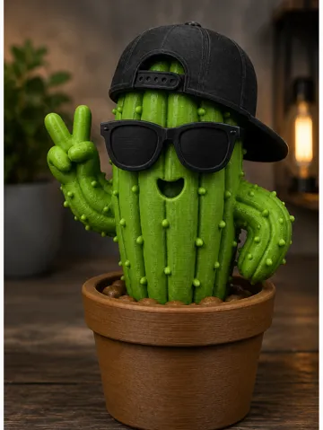 Tapa o cubierta: Cool Cactus – Sunglasses & Cap Decoration — vista de referencia 2