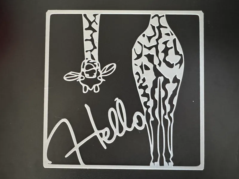Giraffe  Wall Decor | Kids Room Wall Art | Hello