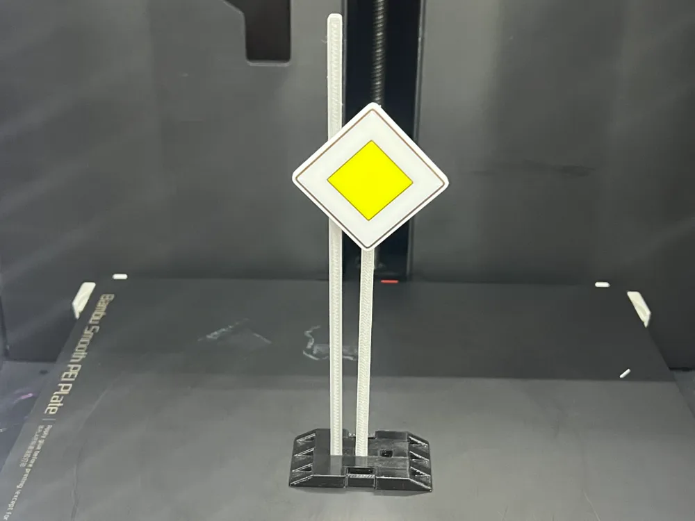 Sign 306 Priority Road (Traffic Sign) - Free 3D Print Model - MakerWorld